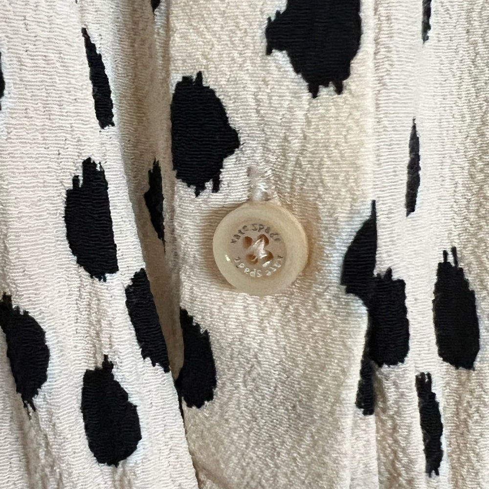 Kate Spade New York Leopard Dot Crepe Romper  Size 12 - Picture 12 of 15